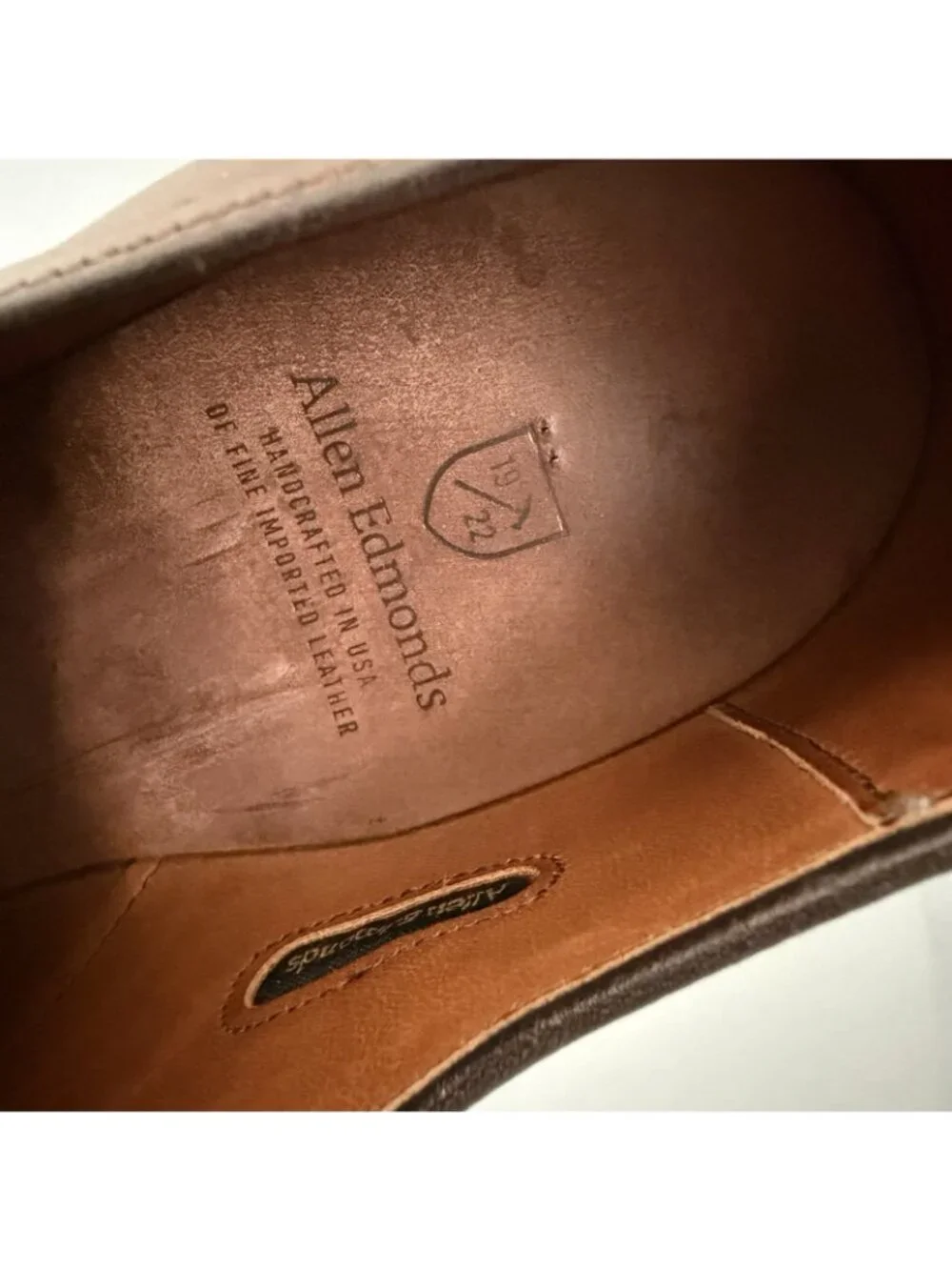 Allen Edmonds Fifth Avenue Leather Cap Toe Oxfords Brown (7485) Sz 9 D